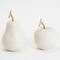 American Art Decor Cream Apple & Pear Fruit Tabletop Décor Set